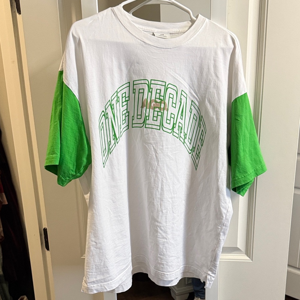 H&M White Oversized Fit T-Shirt